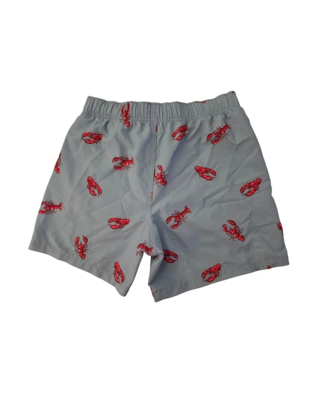 Hollister Lobster Swim Trunks Mens Small Blue Red Print Lined Drawstring Shorts - Picture 3 of 10